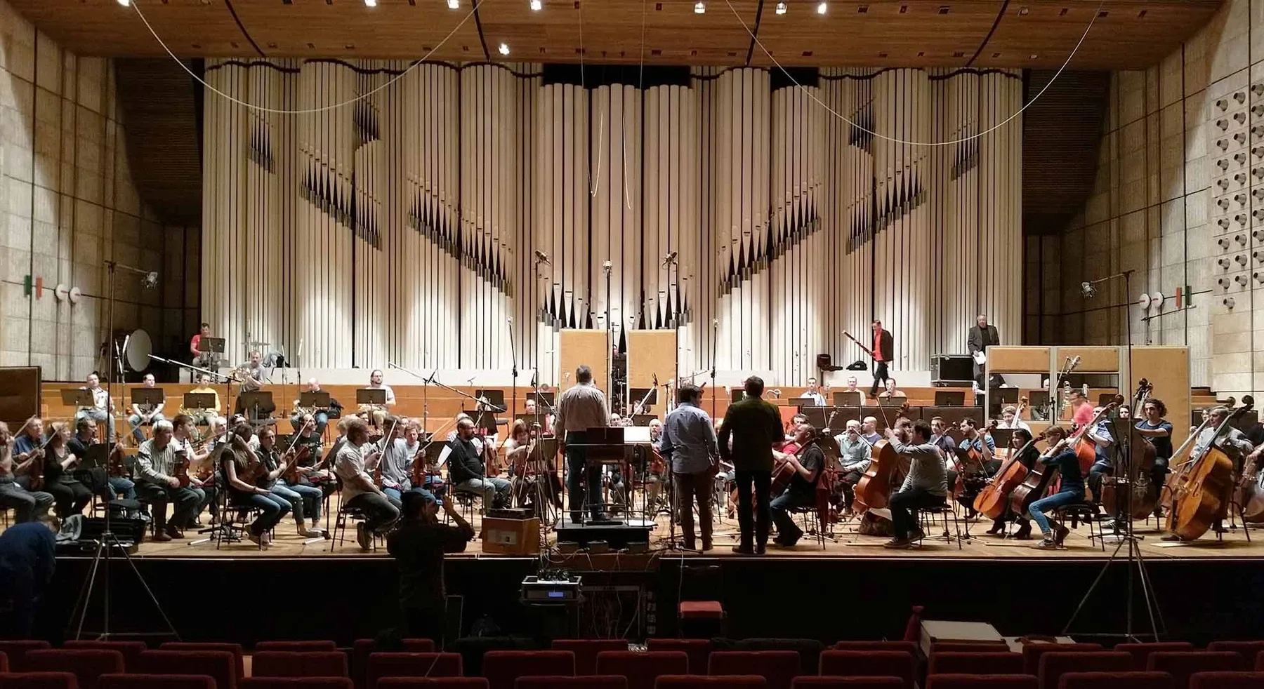 With the symphonic orchestra in Bratislava